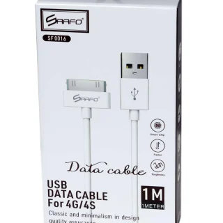 SAAFO USB DATA CABLE FOR 4G/4S - 1 METER - SF0016