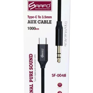 SAAFO TYPE C TO 3.5MM AUX CABLE - 1 METER - SF0048
