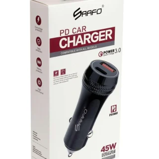 SAAFO FAST PD CAR CHARGER (45W OUTPUT) QUICK CHARGE 3.0 - SF0066
