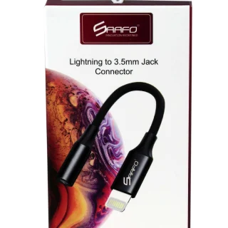 SAAFO LIGHTNING TO 3.5MM JACK CONNECTOR (AUX) - SF0142