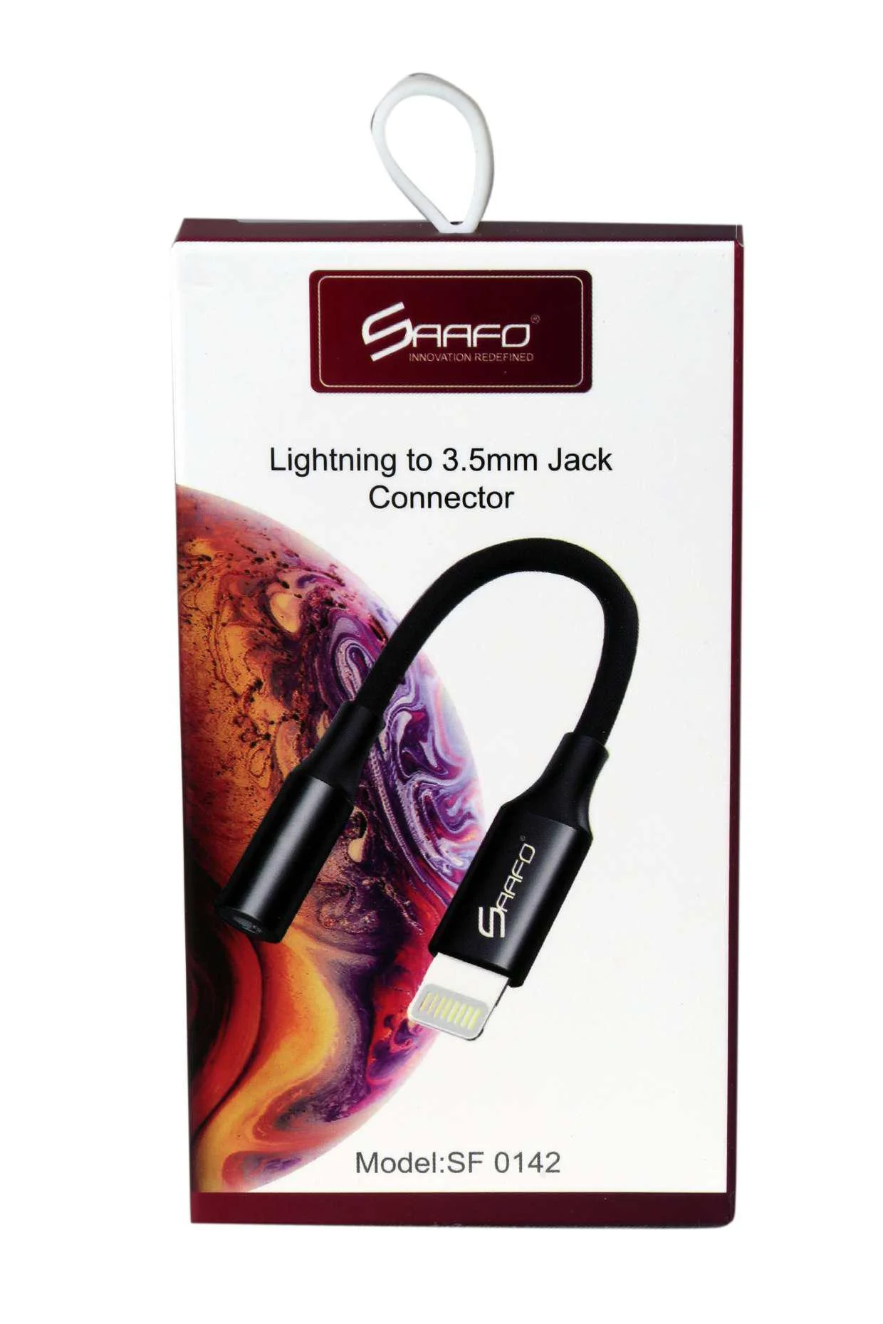 SAAFO LIGHTNING TO 3.5MM JACK CONNECTOR (AUX) - SF0142