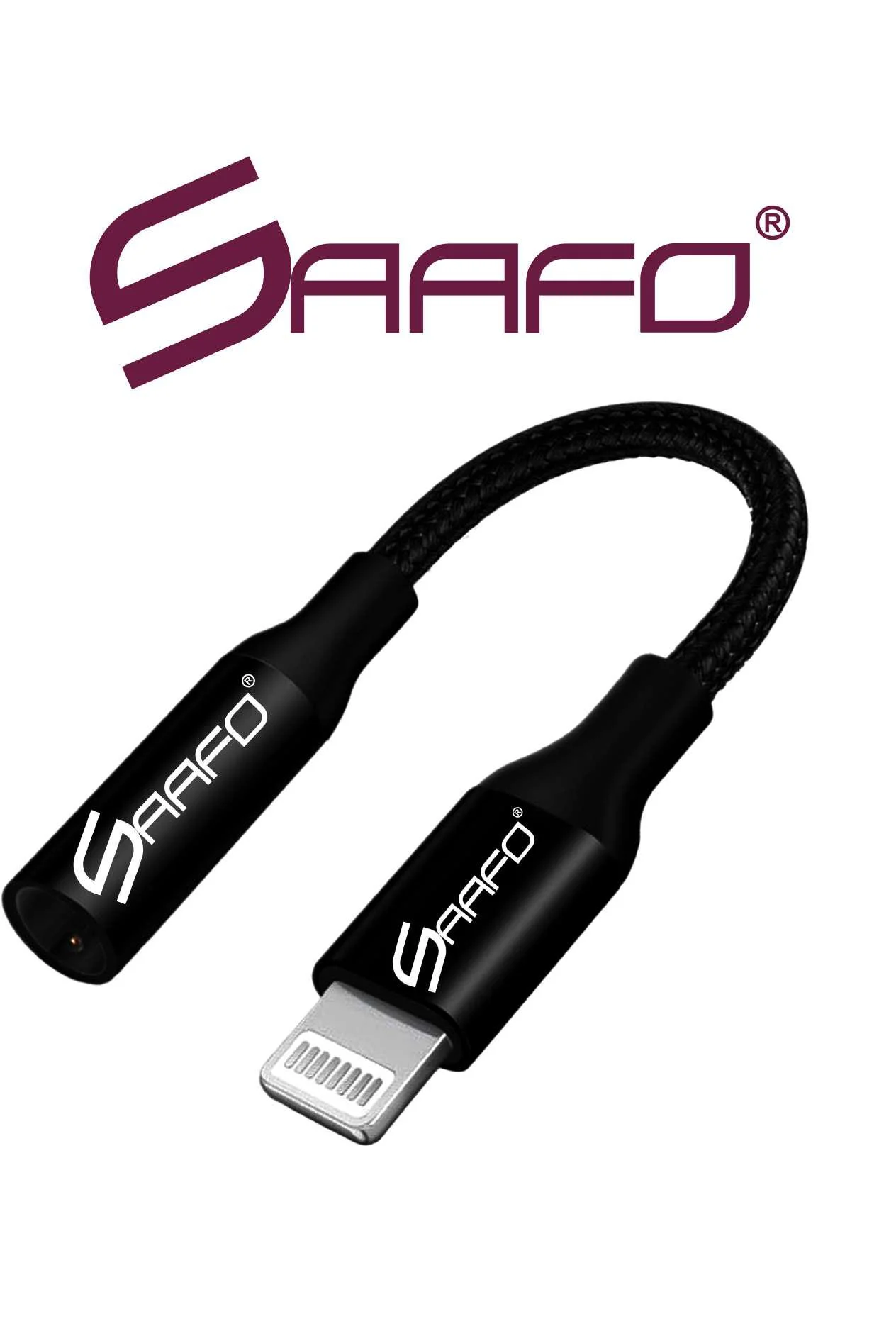 SAAFO Lightning to 3.5MM Adapter (Audio / Call / Fast Charge) - SF0145 - Image 2