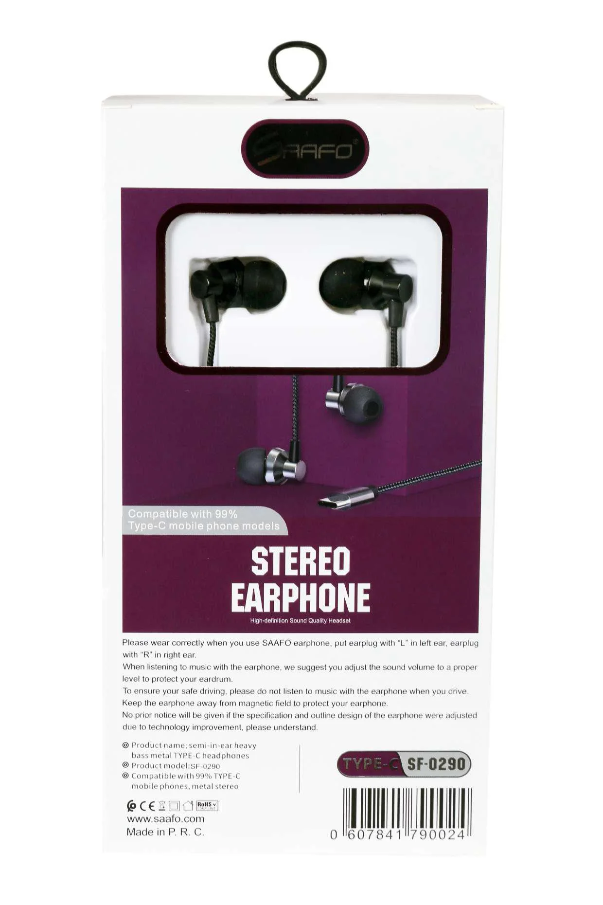 SAAFO Stereo Earphone (Type C) - SF0290 - Image 3